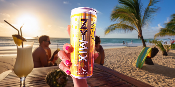 image of ZYMIX Unveils Premium Quality Cocktails In Cans - A Vegan Delight with Piña Colada Leading the Way! recipe