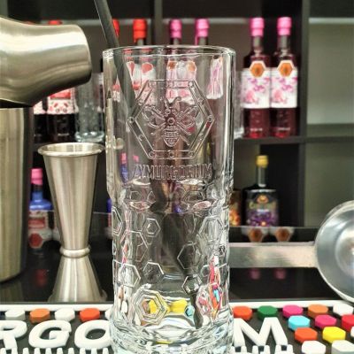 6 x Branded Glass